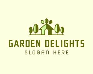 Green House Landscape logo design