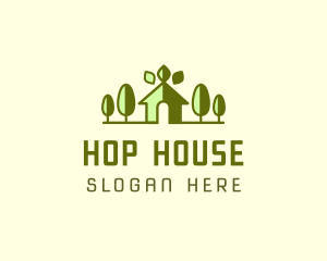 Green House Landscape logo design