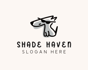 Dog Pet Sunglasses logo design