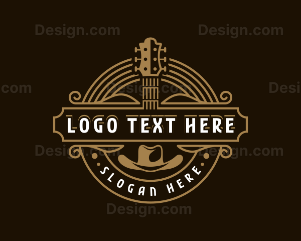 Guitar Country Music Logo