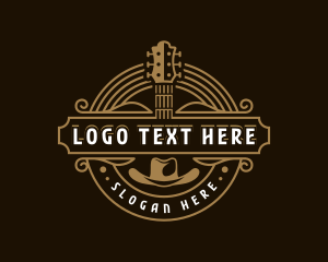 Guitar Country Music  Logo