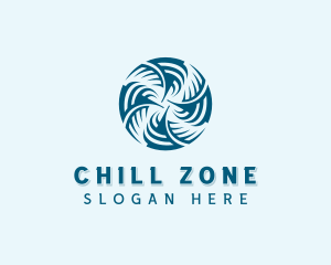 Cooling HVAC Fan logo design