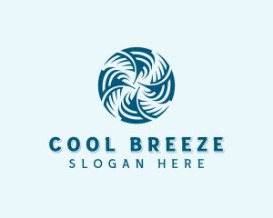 Cooling HVAC Fan logo design