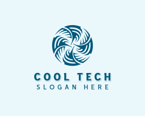 Cooling HVAC Fan logo design