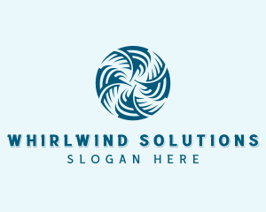 Cooling HVAC Fan logo design