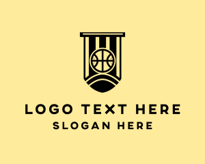 Basketball Sports Flag logo