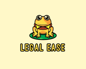 Cute Frog Burger logo