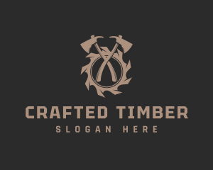 Lumberjack Axe Workshop logo design