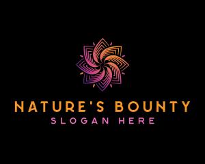 Natural Wellness Flower logo design