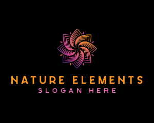 Natural Wellness Flower logo design