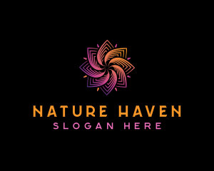 Natural Wellness Flower logo design