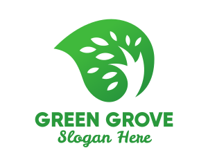 Green Seed Leaf logo design