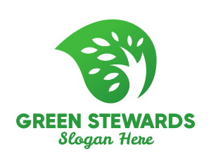 Green Seed Leaf logo design