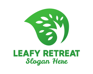 Green Seed Leaf logo design