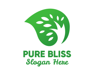 Green Seed Leaf logo design