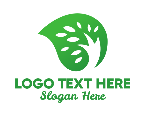 Green Leaf logo example 3