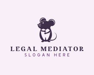 Mouse Dental Tooth Logo