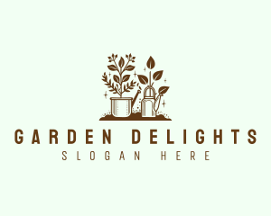 Gardening Landscaping Plants logo design