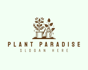 Gardening Landscaping Plants logo design