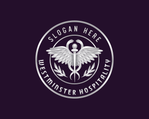 Premium Medical Caduceus logo design