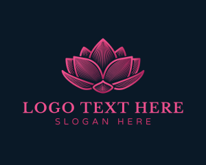 Calm - Lotus Flower Relaxation logo design