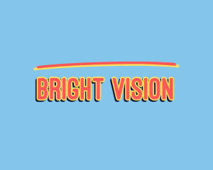 Bright Retro Pop logo design