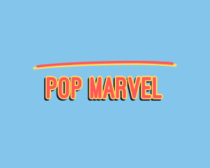 Bright Retro Pop logo design