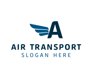 Logistics Delivery Wings logo design