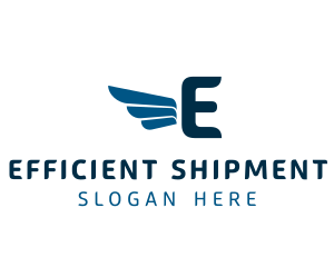 Logistics Delivery Wings logo design