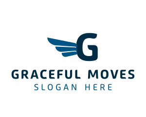 Logistics Delivery Wings logo design