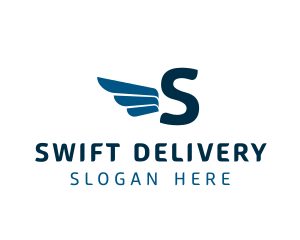 Logistics Delivery Wings logo design