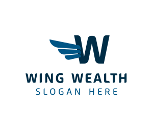 Logistics Delivery Wings logo design