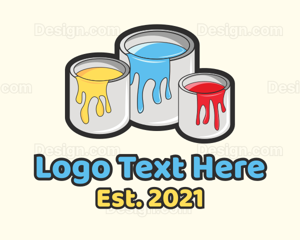 Color Paint Bucket Logo