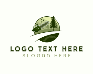 Tree Logging Lumberjack logo