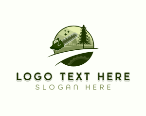 Tree Logging Lumberjack Logo