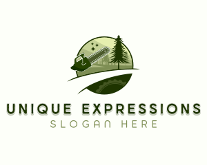 Tree Logging Lumberjack logo design