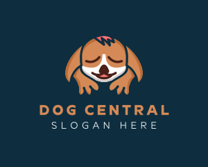 Sleeping Dog Animal  logo design