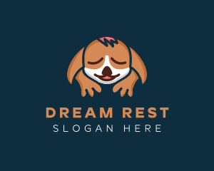 Sleeping Dog Animal  logo design
