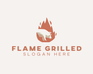 Hot Roast Pig  logo design