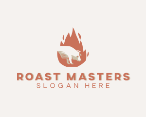 Hot Roast Pig  logo design