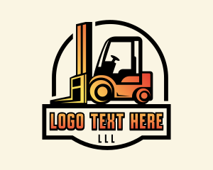 Forklift Construction Machinery logo