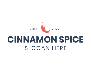 Chili Pepper Wordmark logo design