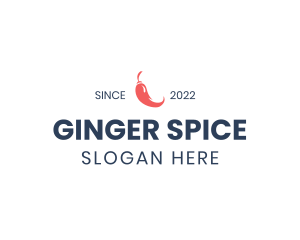 Chili Pepper Wordmark logo design