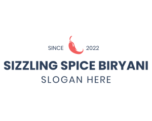 Chili Pepper Wordmark logo design