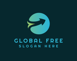 Global Arrow Shipping logo design