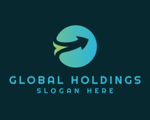 Global Arrow Shipping logo design