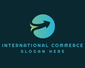 Global Arrow Shipping logo design