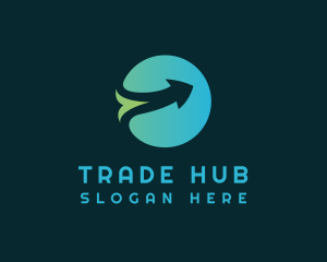 Global Arrow Shipping logo design