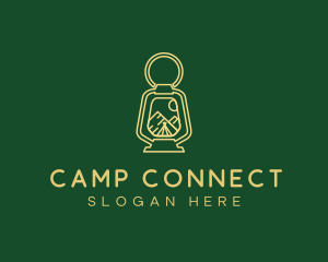 Camping Night Lamp  logo design