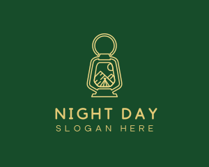 Camping Night Lamp  logo design